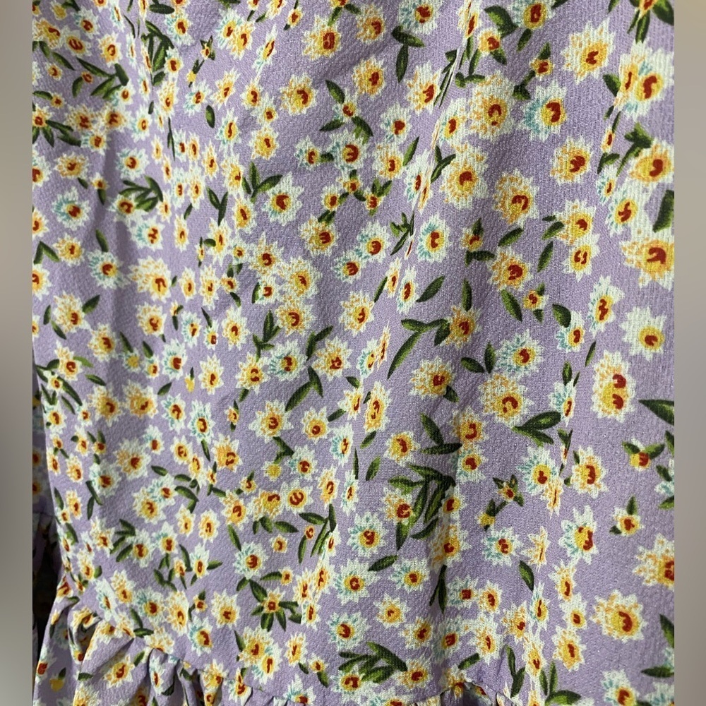 Light purple SHEIN dress with white flowers size 2XL - Picture 2 of 4